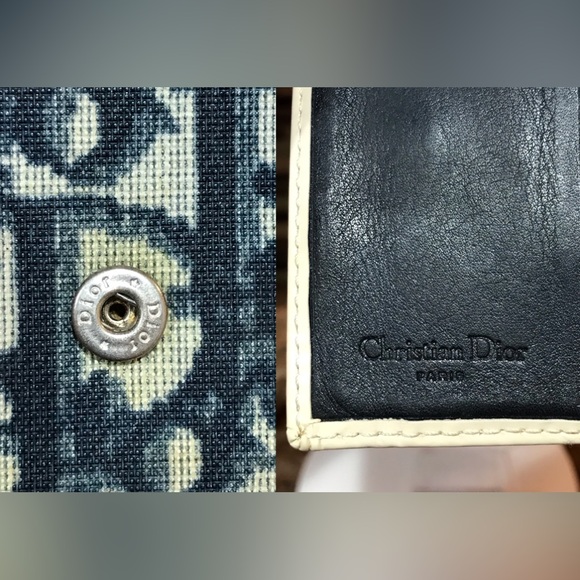 DIOR Trotter #2 Canvas/ Patent Leather Bifold Wallet 😍🔥 - Picture 13 of 17